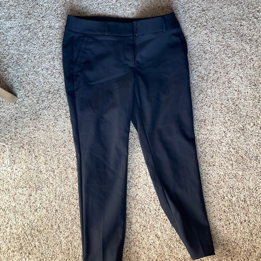 Black crop work pant